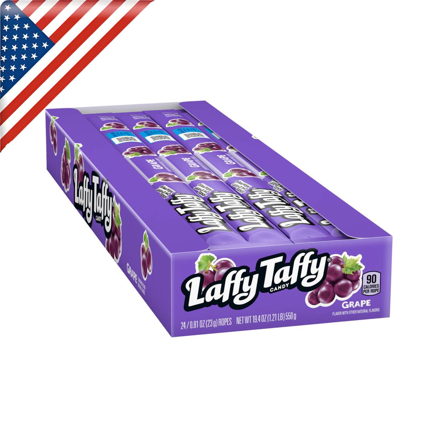 Laffy Taffy Rope Grape Stnd 0.81 Oz x 24