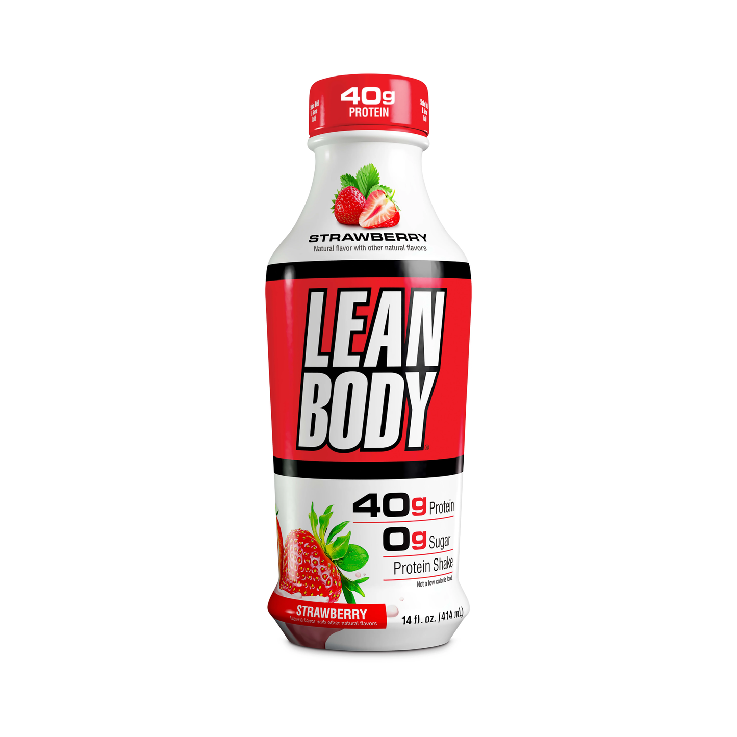 Lean Body Protein Shake Strawberry PET 14 Oz - 12 Pack