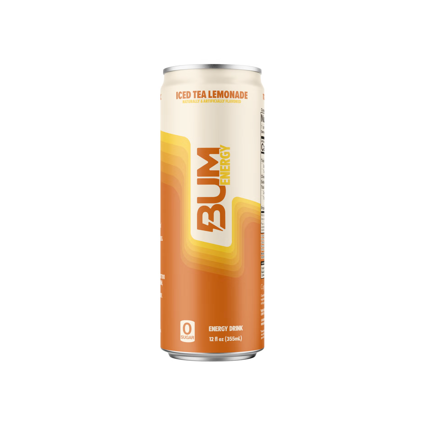 Bum Energy Iced Tea Lemonade Can 12 Oz - 12 Pack