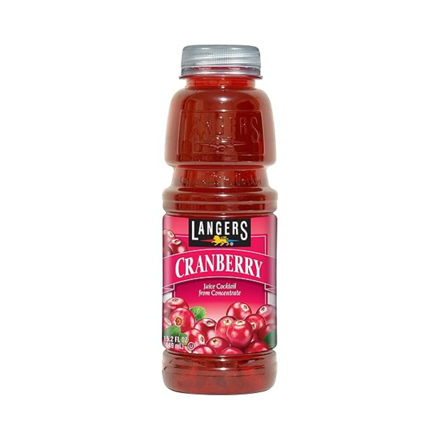 Langers Cranberry Juice Cocktail PET 15.2 Oz -12 Pack
