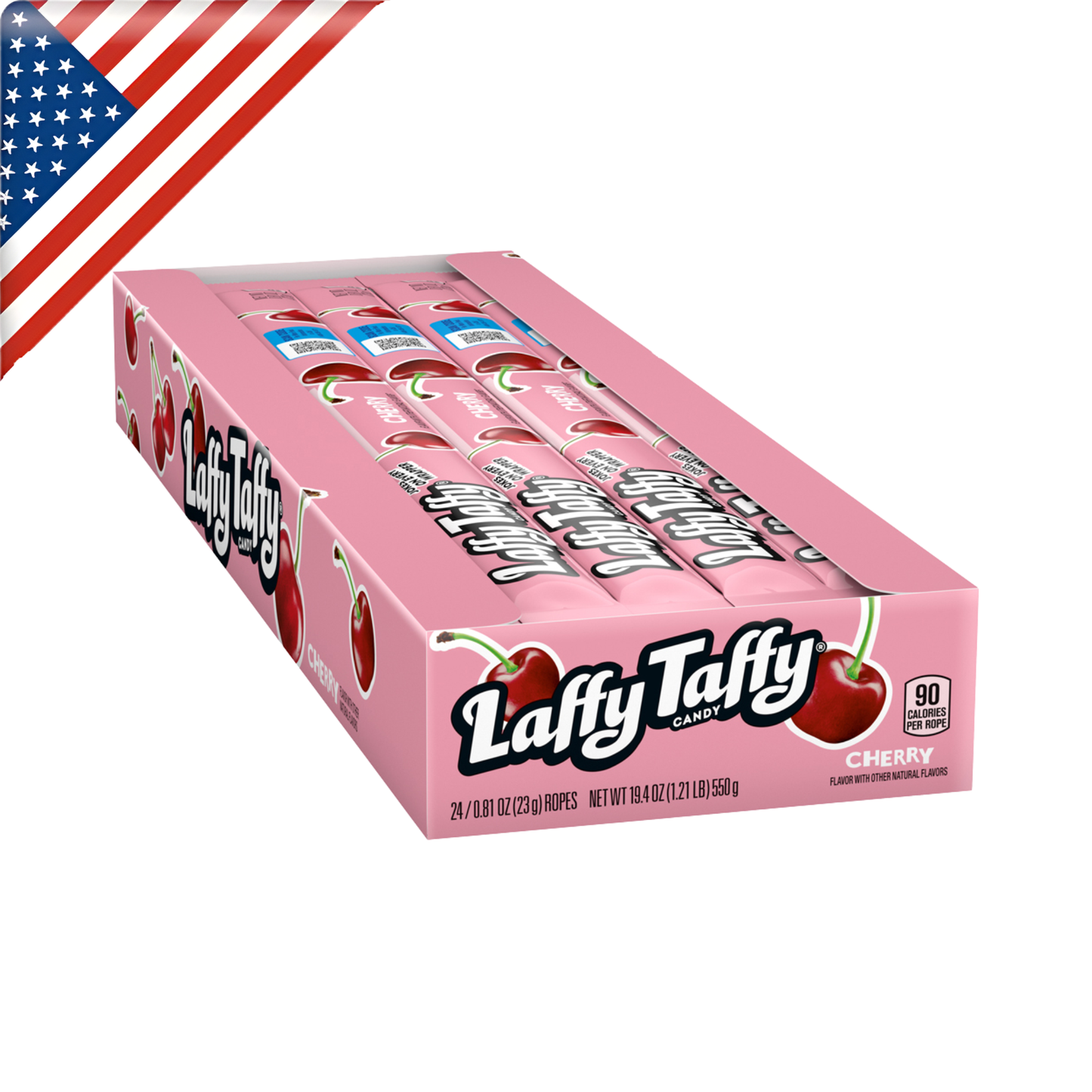 Laffy Taffy Rope Cherry Stnd 0.81 Oz x 24