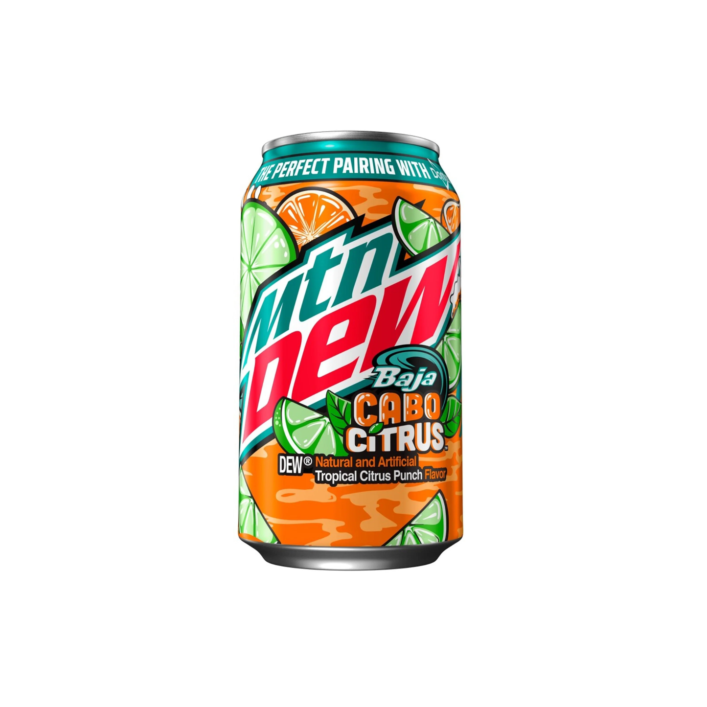 Mtn Dew Baja Cabo Citrus Can 12 Oz - 12 Pack