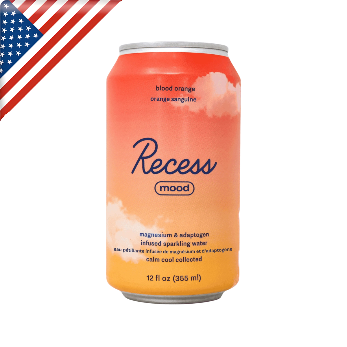 Recess Mood Blood Orange Can 12 Oz x 12 Pack