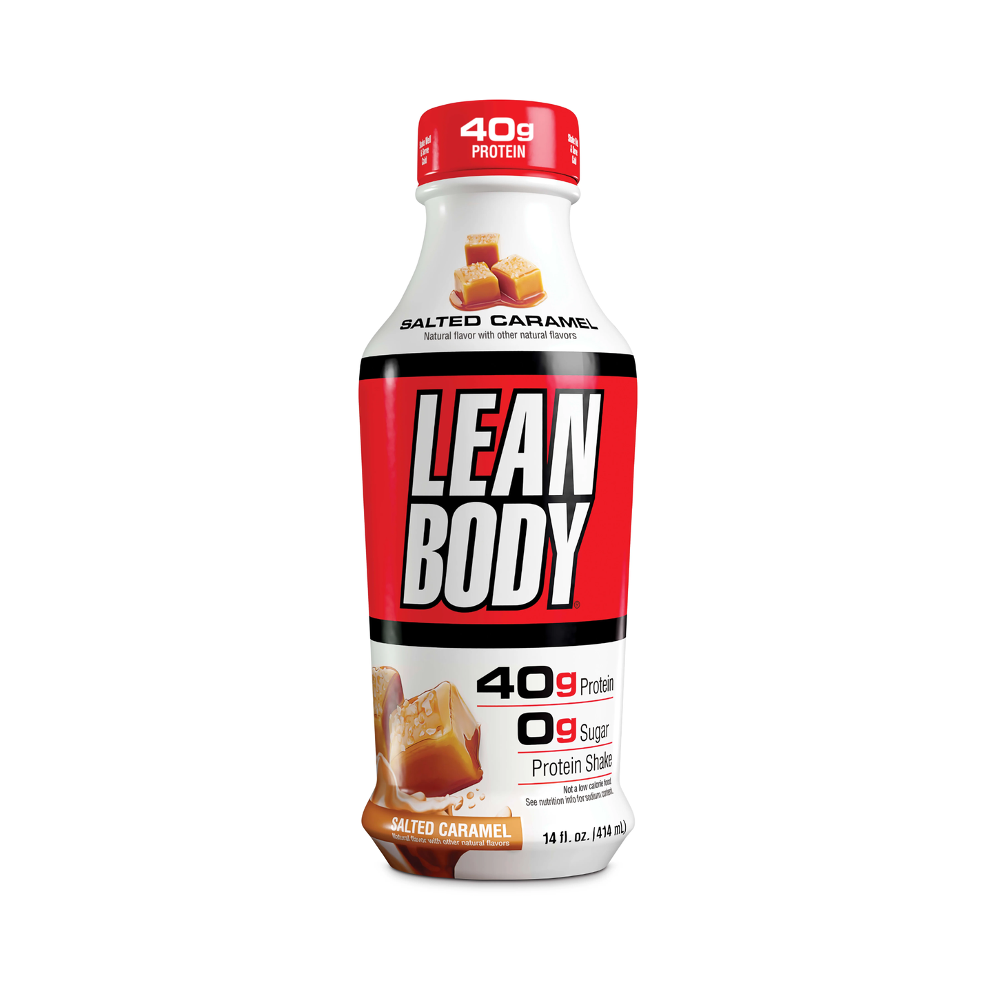 Lean Body Protein Shake Salted Caramel PET 14 Oz - 12 Pack
