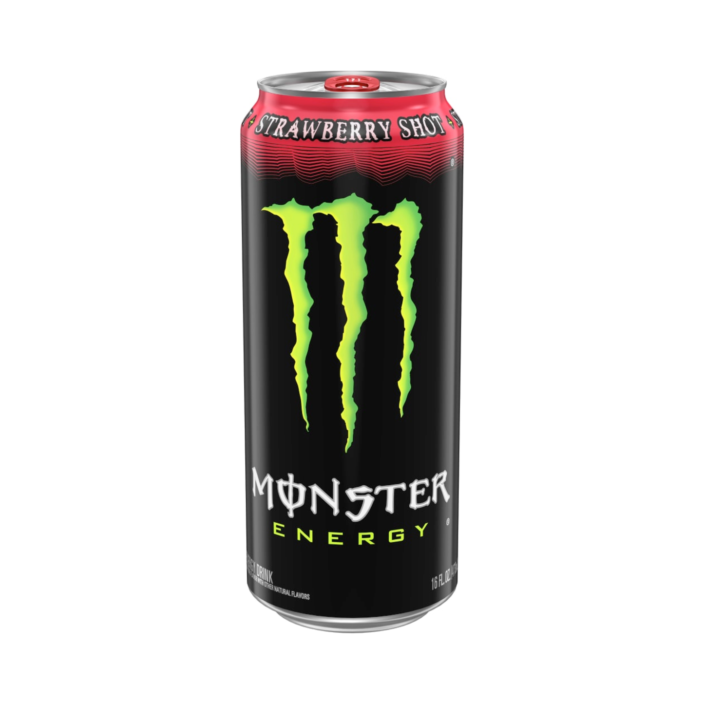 Monster Strawberry Shot Can 16 Oz - 24 Pack