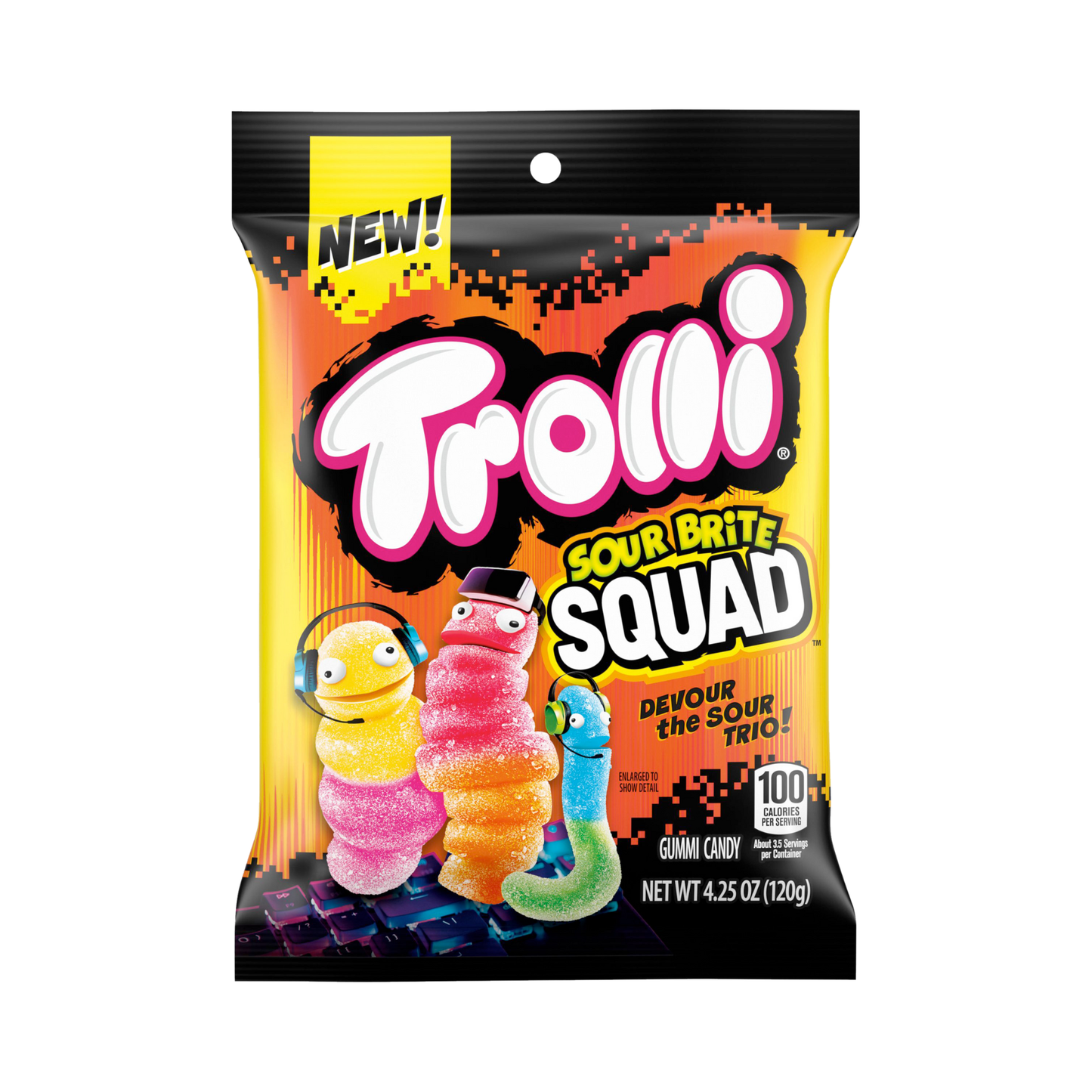 Trolli Sour Brite Squad Gummy Bag - 12 Pack