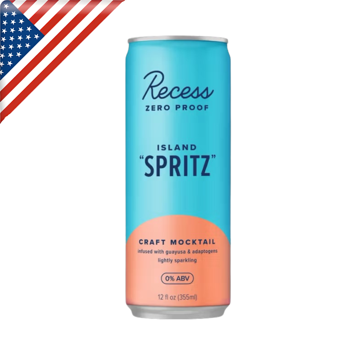 Recess Zero Proof Island Spritz Can 12 Oz x 12 Pack