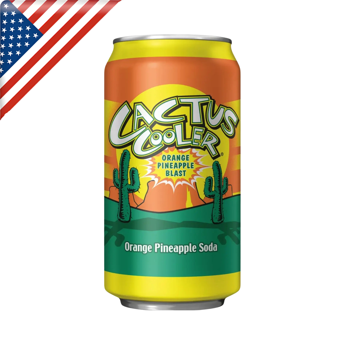 Cactus Cooler Soda Can 12 Oz - 12 Pack