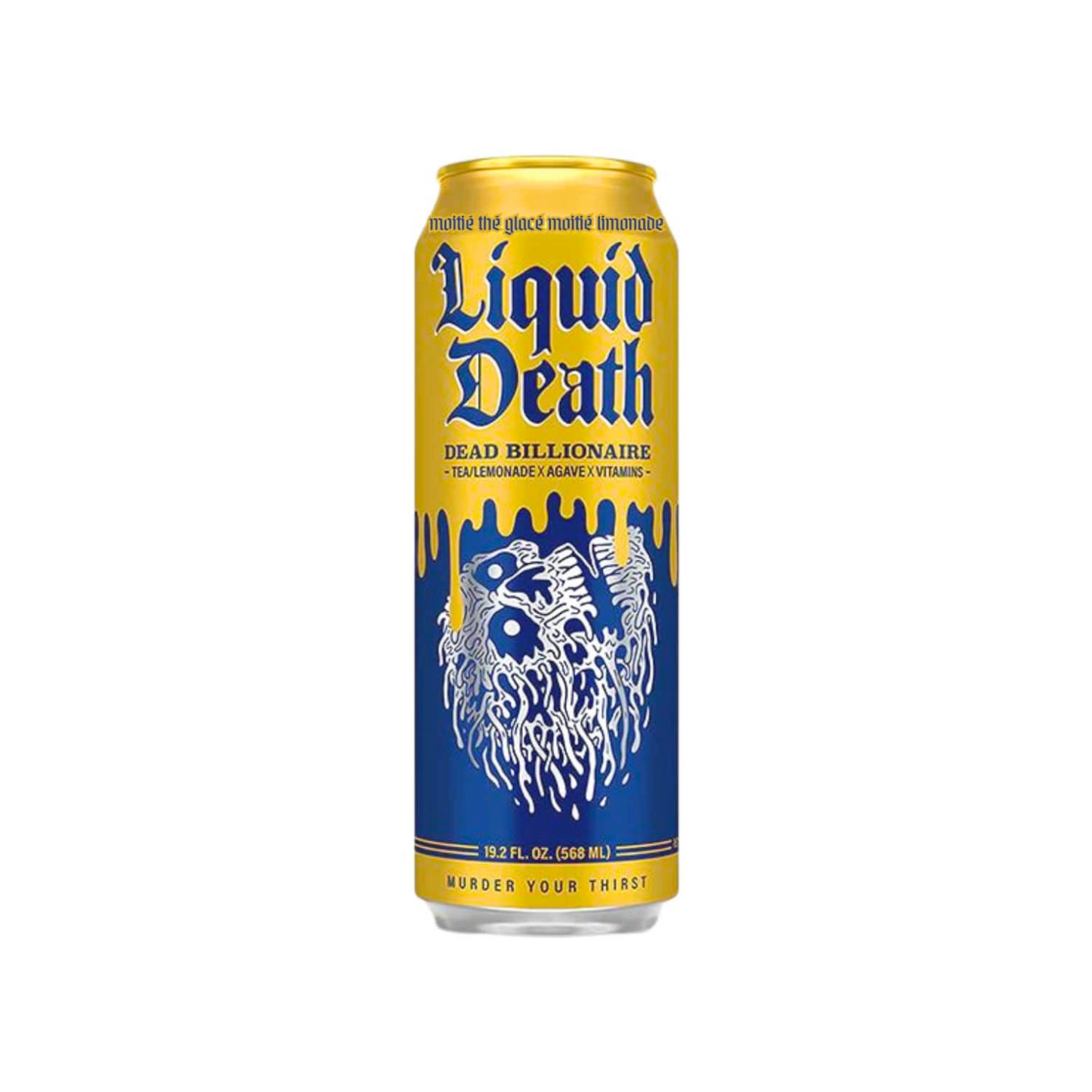 Liquid Death Iced Tea Dead Billionaire 19.8 Oz - 12 Pack