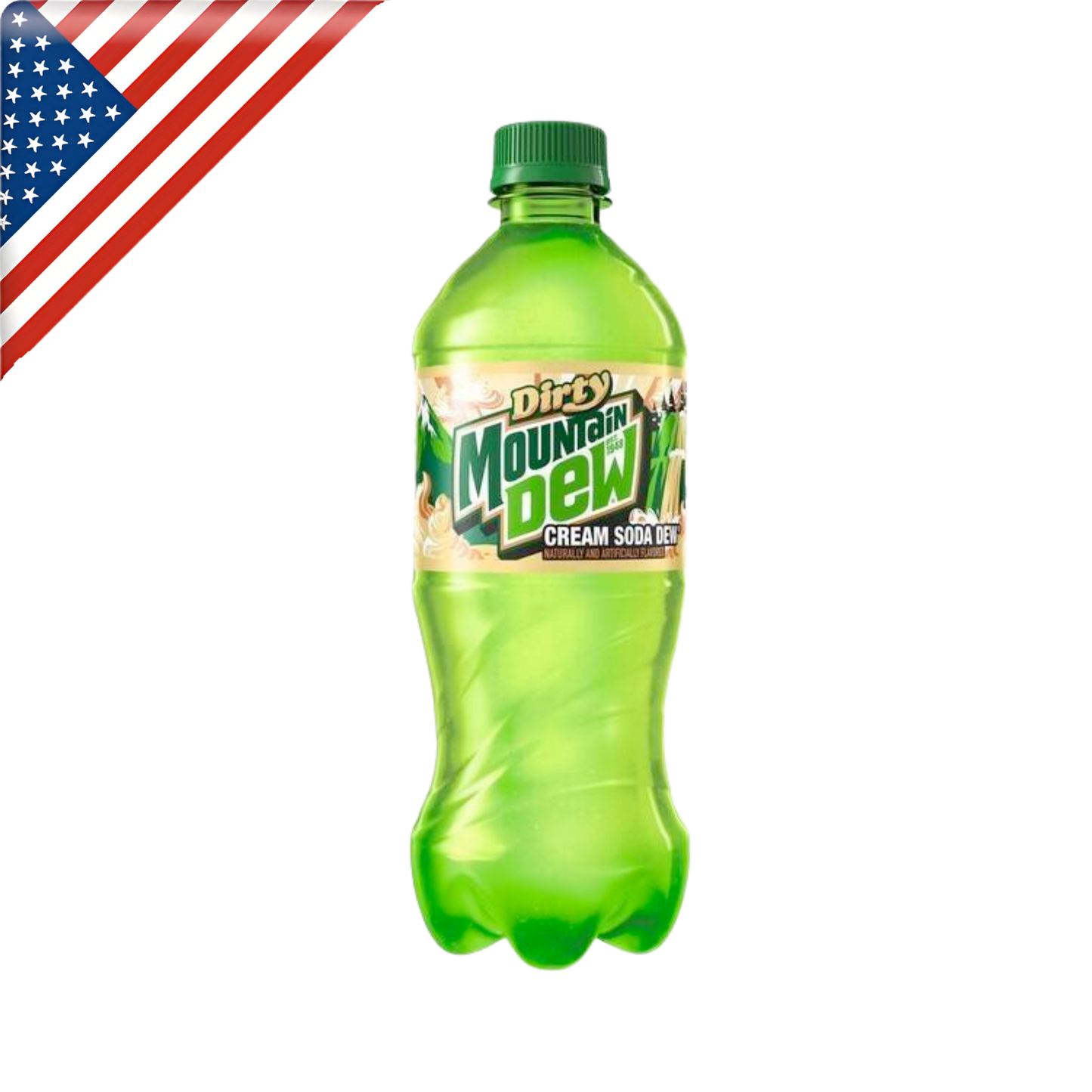 Mtn Dew Dirty Cream Soda PET 20 Oz - 24 Pack