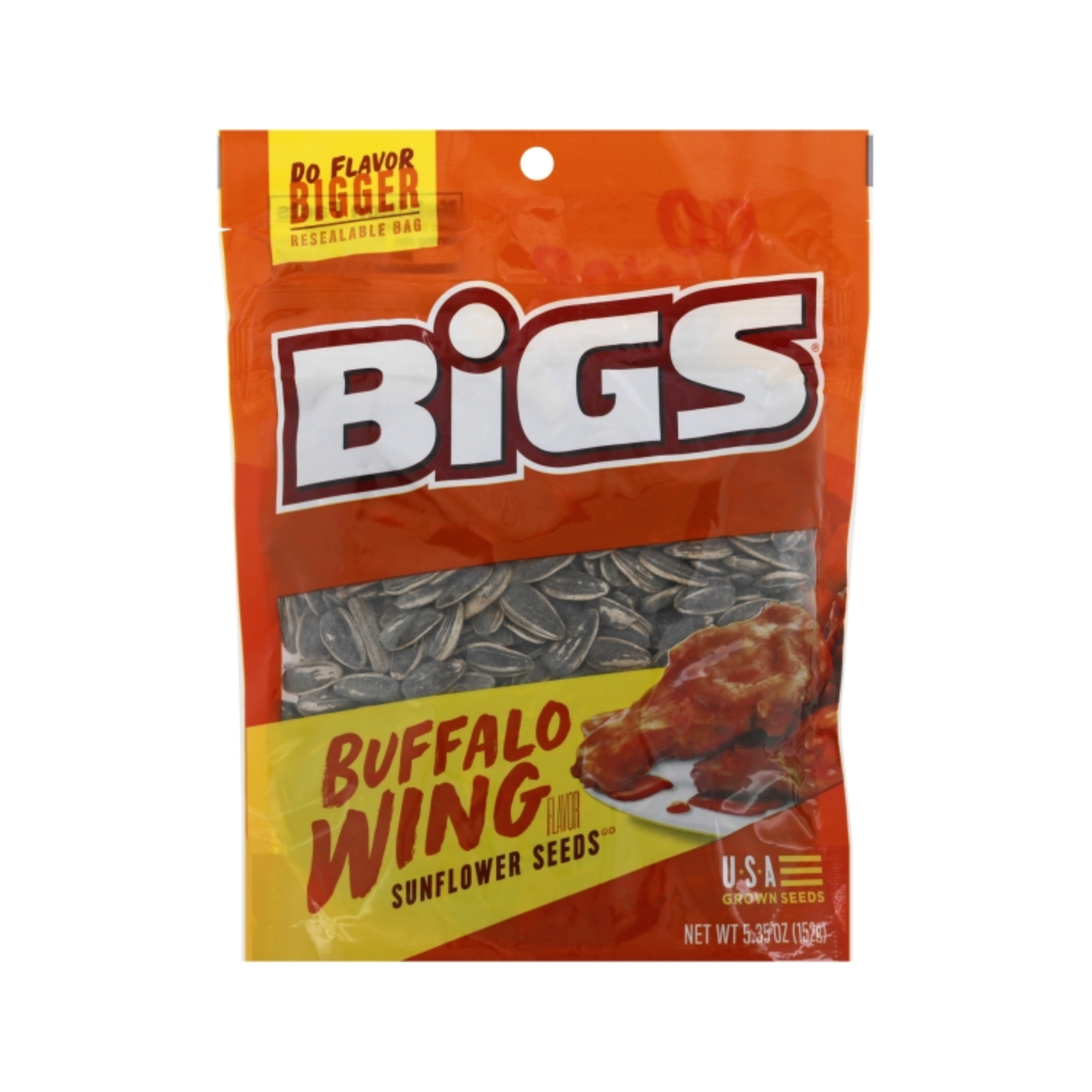 Bigs Sunflower Seeds Buffalo Wing 5.35 Oz - 12 Pack
