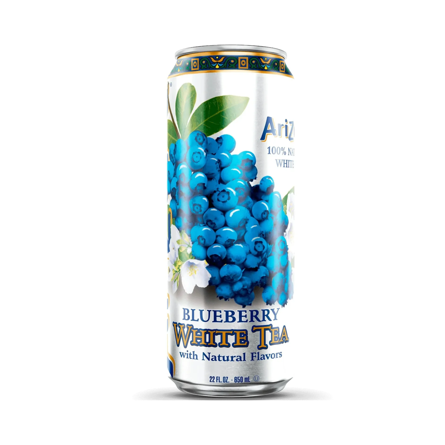 Arizona Blueberry White Tea Can 22 Oz - 24 Pack
