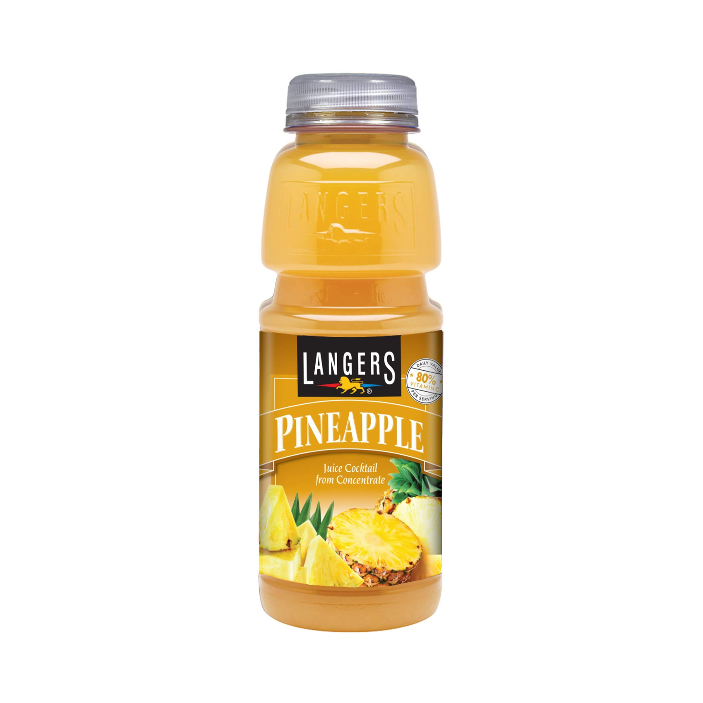 Langers Pineapple Juice Cocktail PET 15.2 Oz -12 Pack