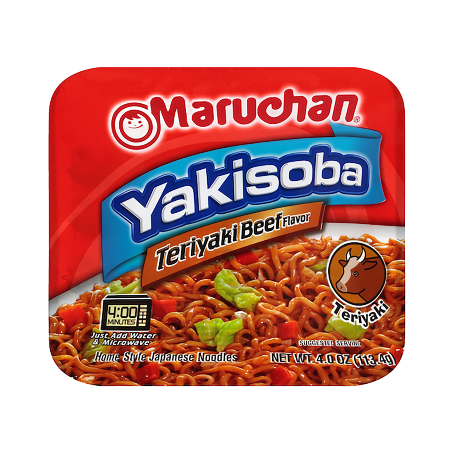 Maruchan Yakisoba Teriyaki Beef 4.2 Oz - 8 Pack