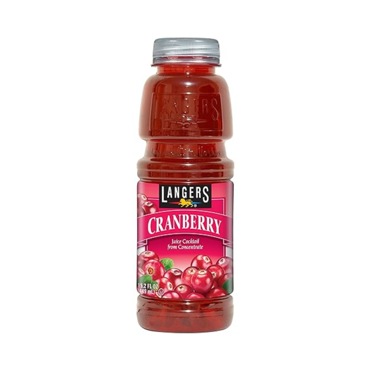 Langers Cranberry Juice Cocktail PET 15.2 Oz -12 Pack