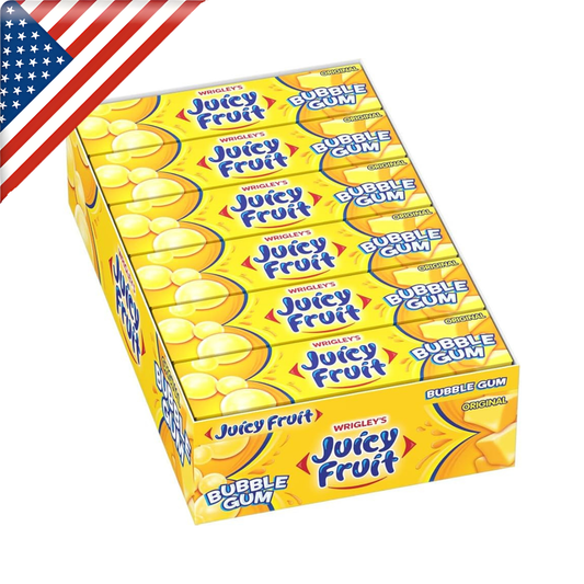Juicy Fruit Bubble Gum Original Stnd 5’s x 18 Pack