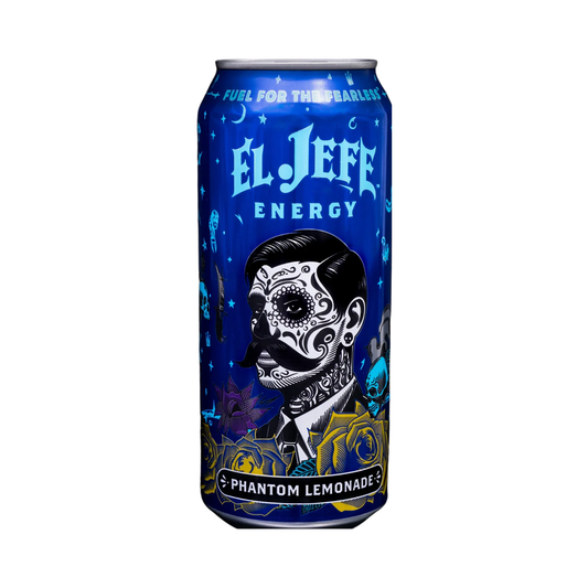 El Jefe Energy Phantom Lemonade Can 16 Oz - 12 Pack