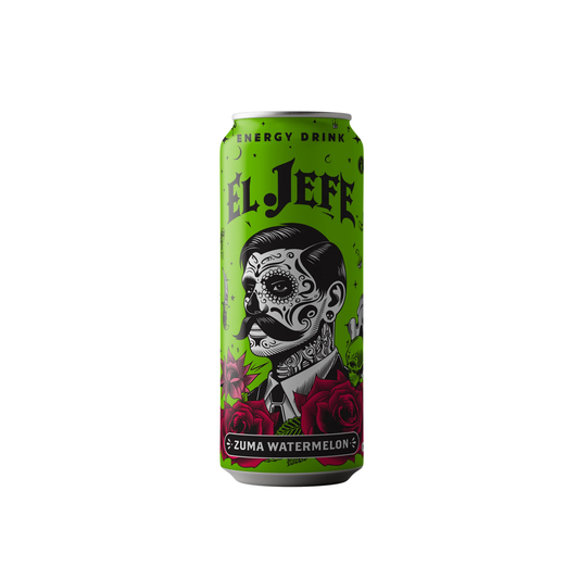 El Jefe Energy Zuma Watermelon Can 16 Oz - 12 Pack