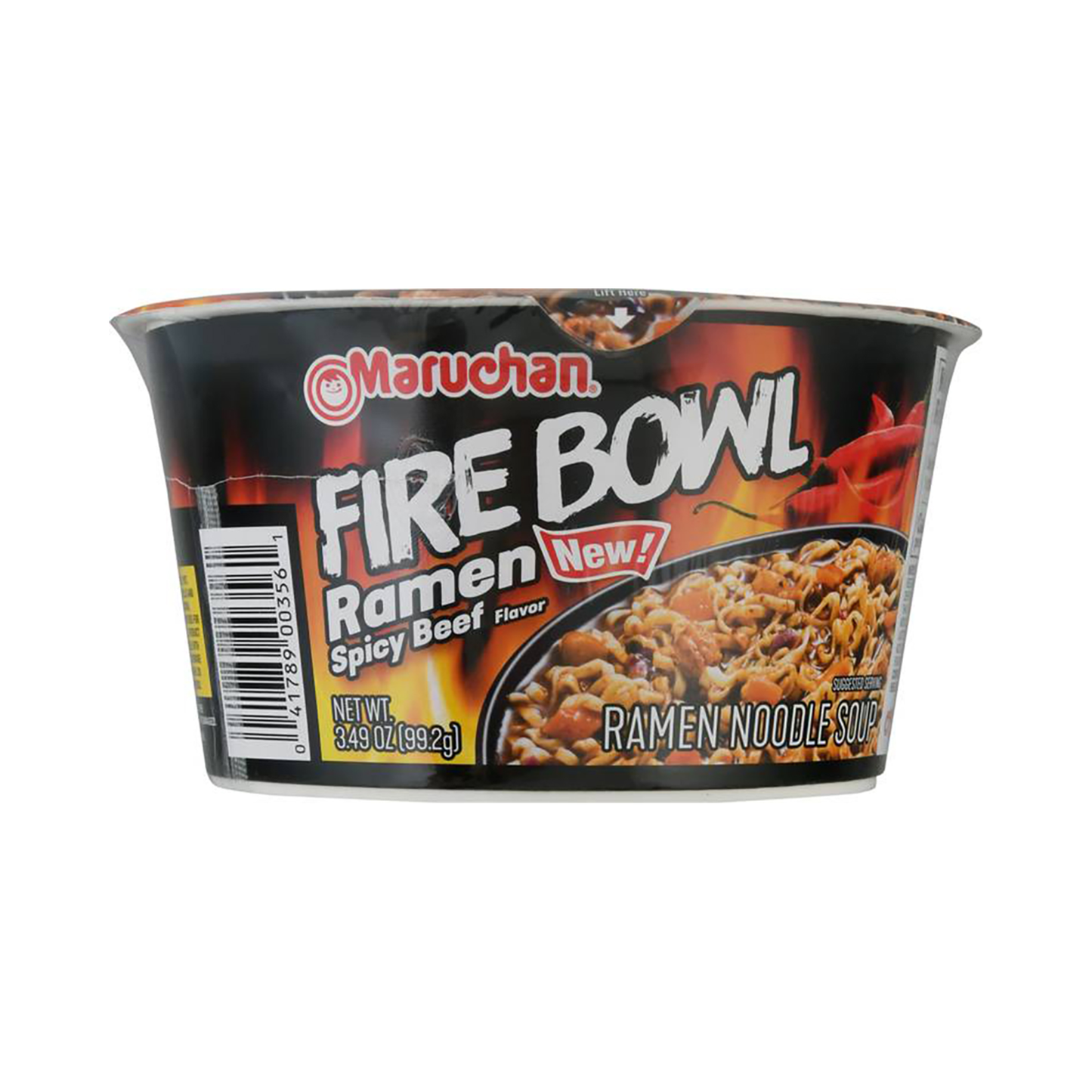 Maruchan Ramen Bowl Spicy Beef 3.3 Oz - 6 Pack