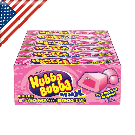 Hubba Bubba Max Original Gum 5's x 18 Pack