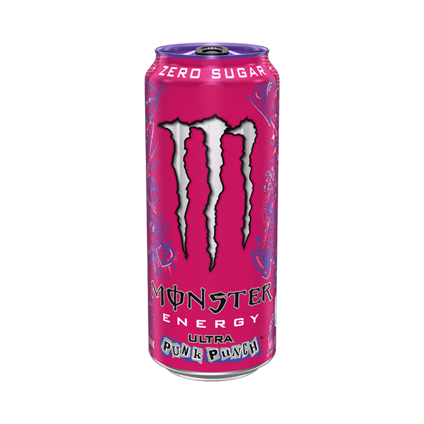 Monster Ultra Punk Punch Can 16 Oz - 24 Pack