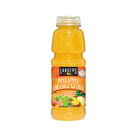 Langers Pineapple Orange Guava PET 15.2 Oz -12 Pack