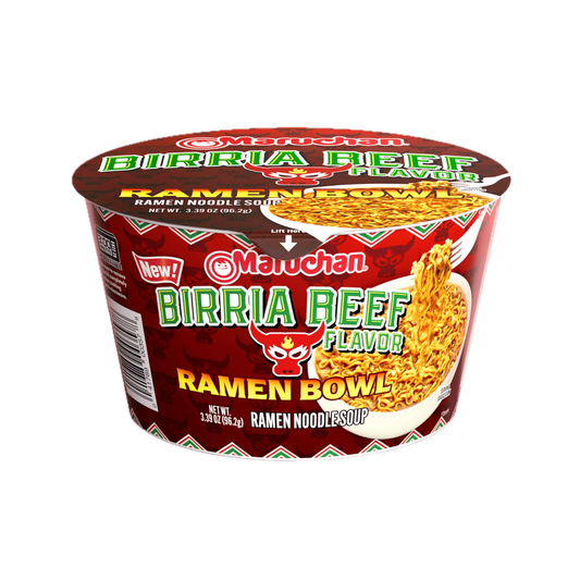 Maruchan Ramen Bowl Birria Beef 3.3 Oz - 6 Pack