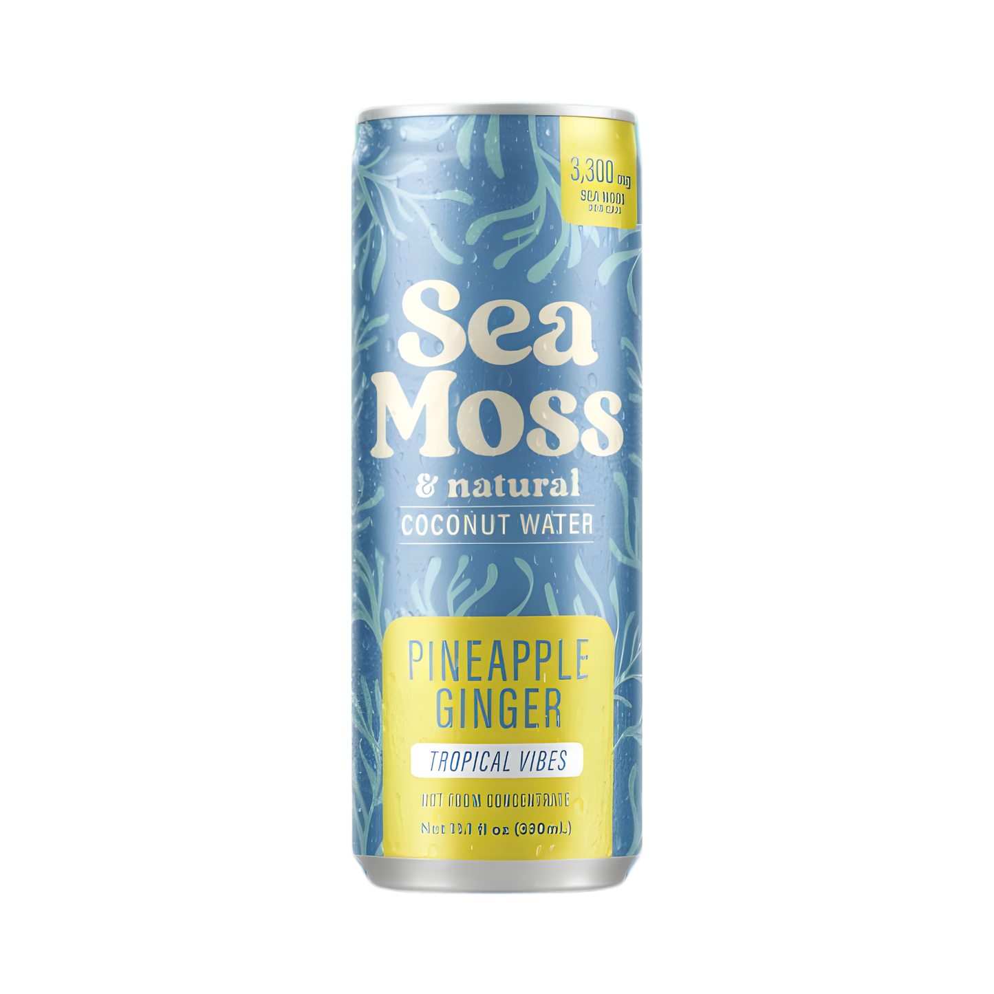 Sea Moss Coco Water Pineapple Ginger Can 11.1 Oz - 12 Pack
