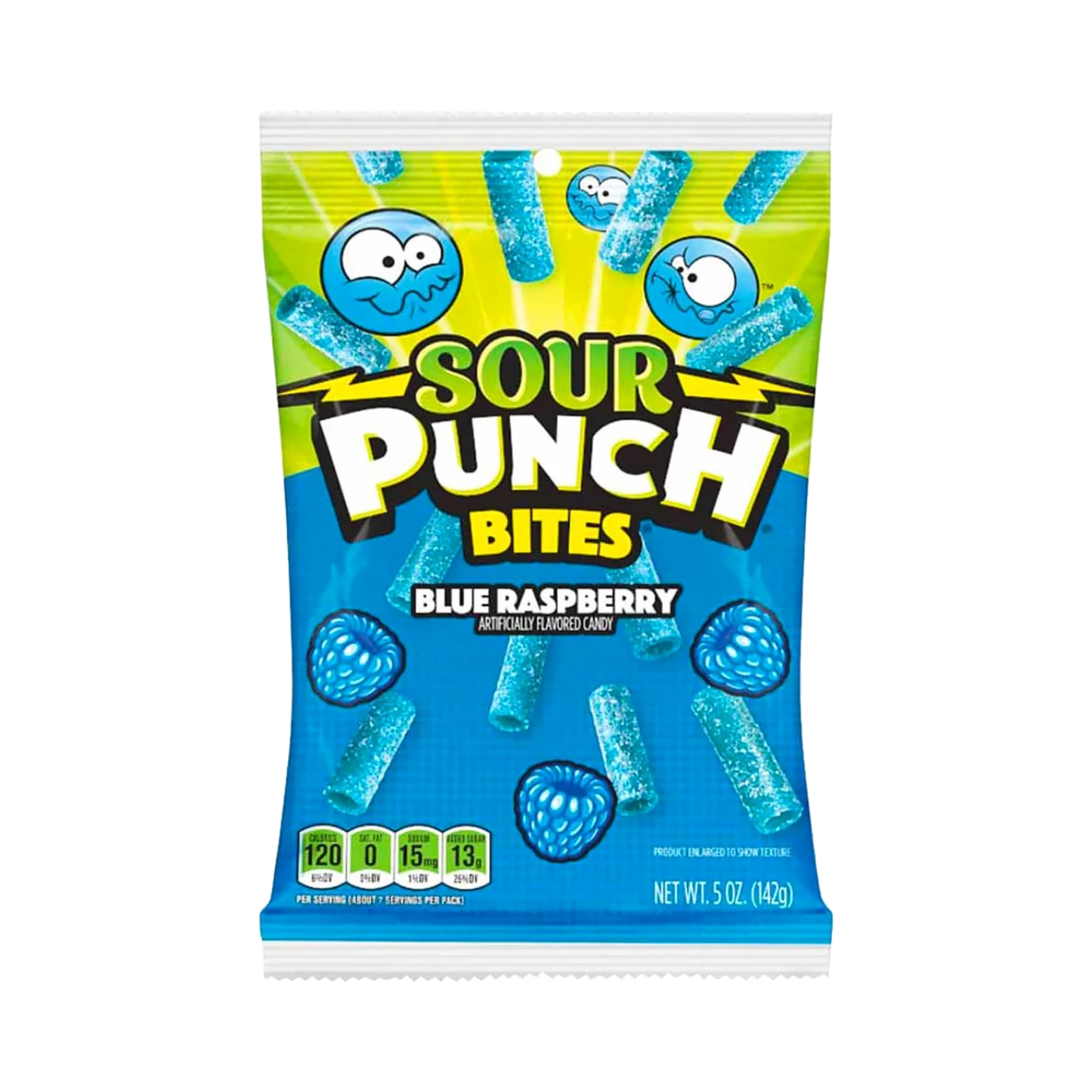 Sour Punch HB Blue Raspberry 5 Oz - 12 Pack