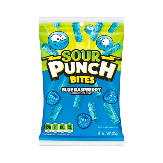 Sour Punch HB Blue Raspberry 5 Oz - 12 Pack