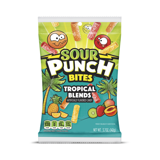Sour Punch HB Tropical Blends 5 Oz - 12 Pack