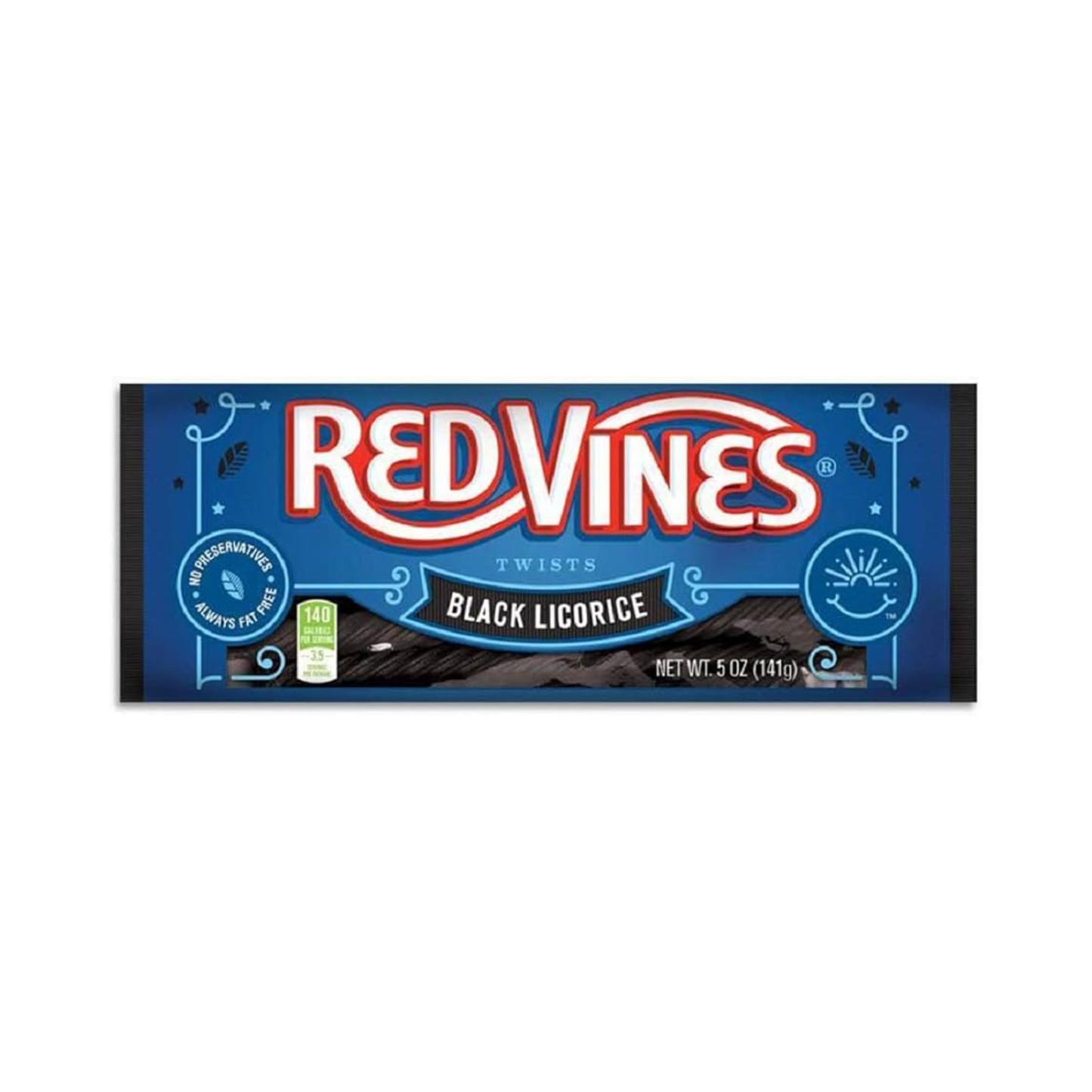 Red Vines Tray Black Licorice 5 Oz - 12 Pack