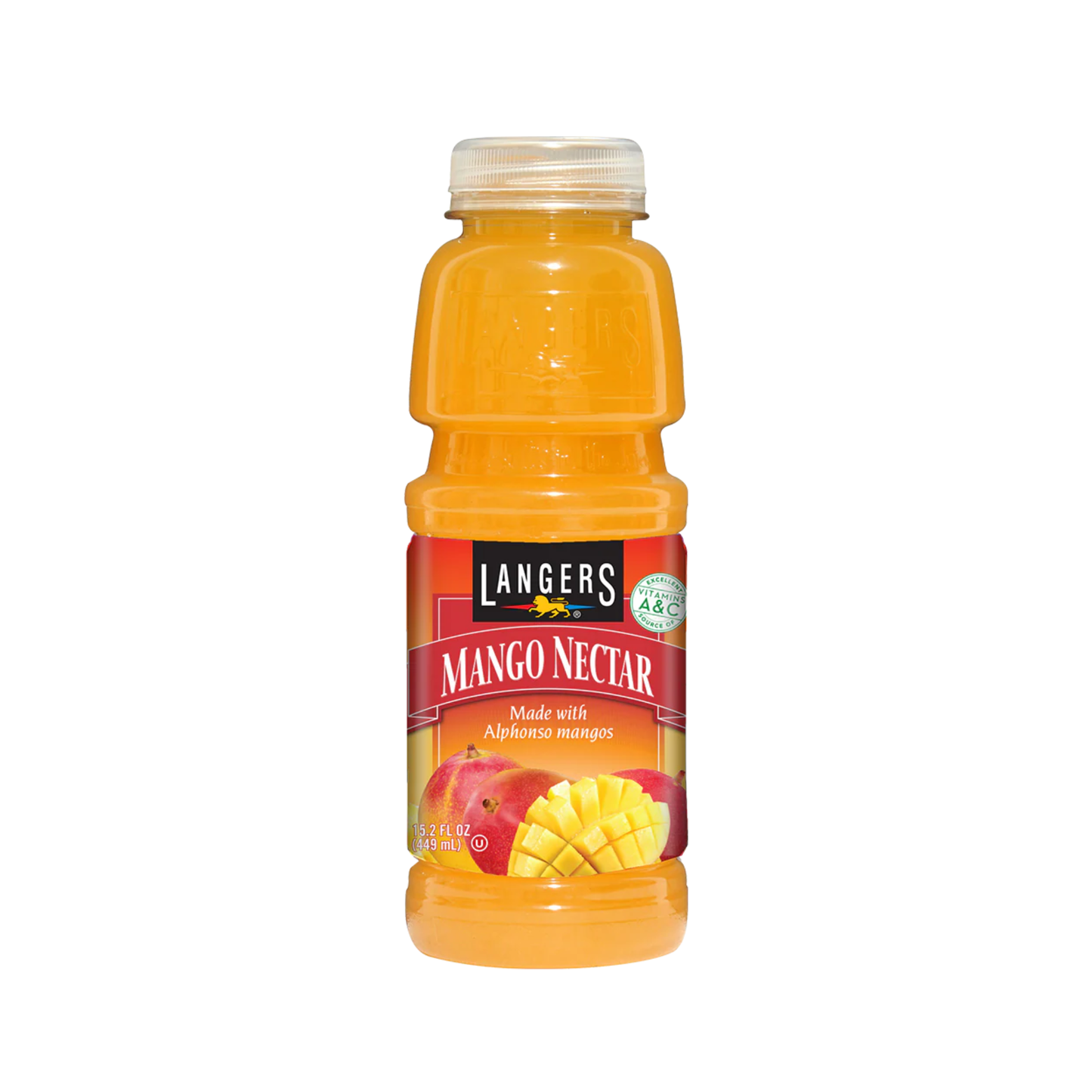 Langers Mango Nectar PET 15.2 Oz -12 Pack