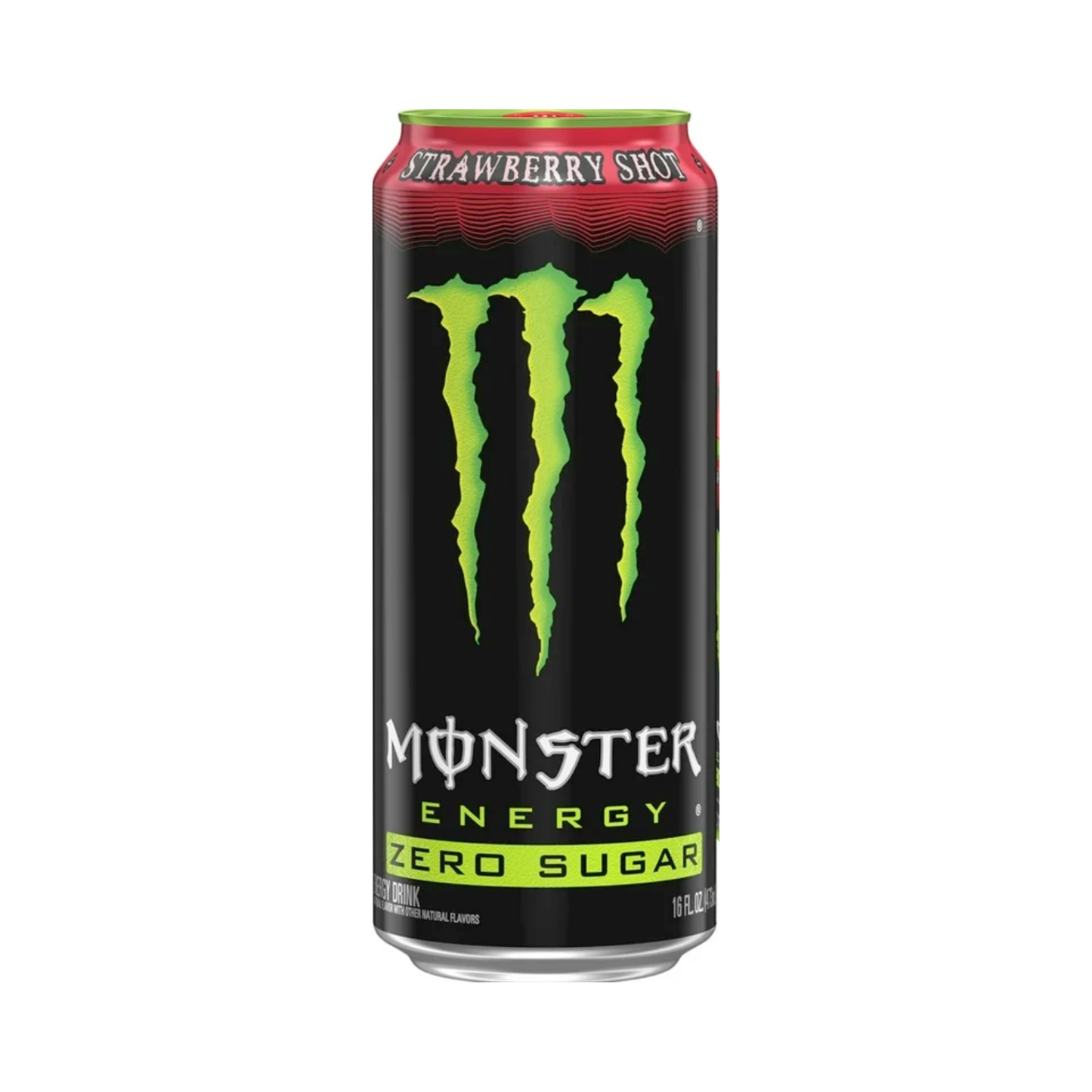 Monster Strawberry Shot Zero Sugar Can 16 Oz - 24 Pack