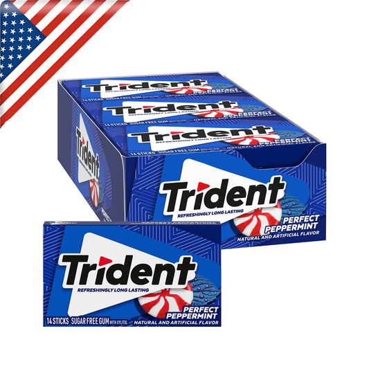 Trident Gum Peppermint Stnd 14’s x 12 Pack