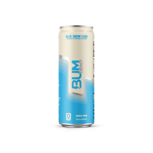 Bum Energy Blue Snow Cone Can 12 Oz - 12 Pack
