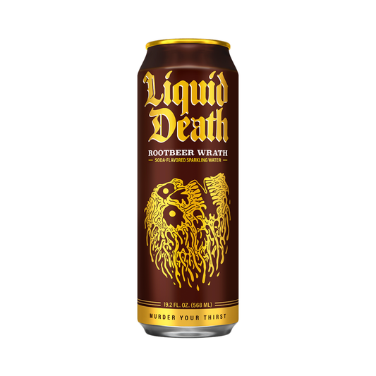 Liquid Death Root Beer Wrath Can 19.8 Oz - 12 Pack