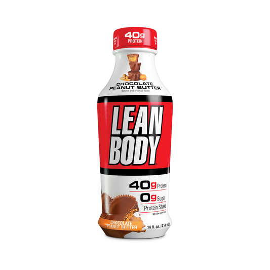 Lean Body Protein Shake Choco Peanut Butter PET 14 Oz - 12 Pack