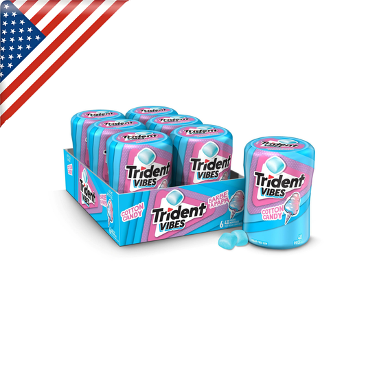 Trident Vibes Cotton Candy BTL 40’s x 6 Pack