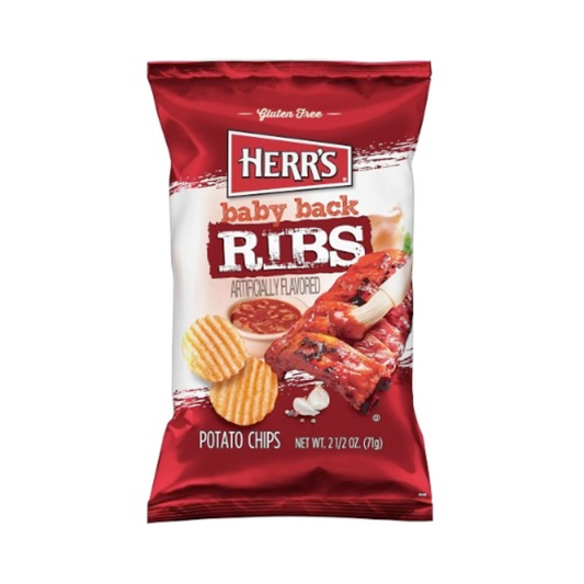 Herrs Baby Back Ribs 2.5 Oz - 12 Pack
