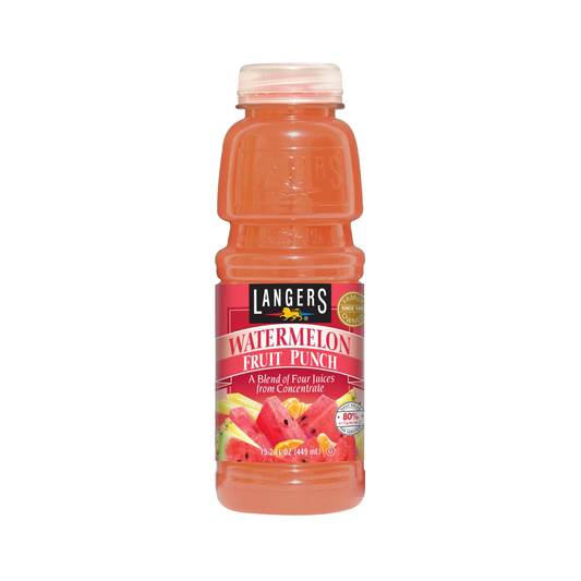 Langers Watermelon Fruit Punch PET 15.2 Oz -12 Pack