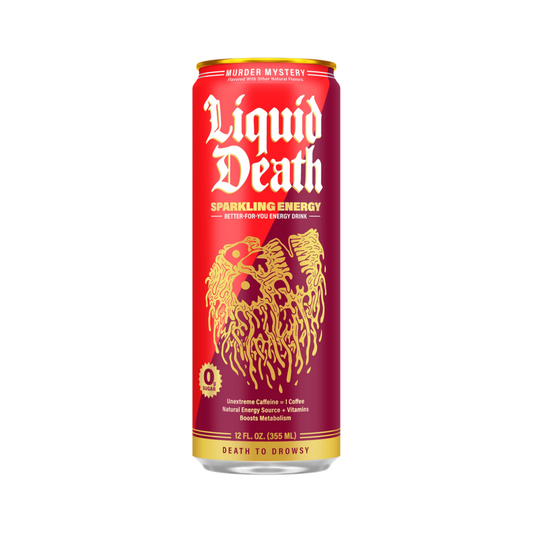 Liquid Death Energy Murder Mystery Can 12 Oz - 12 Pack