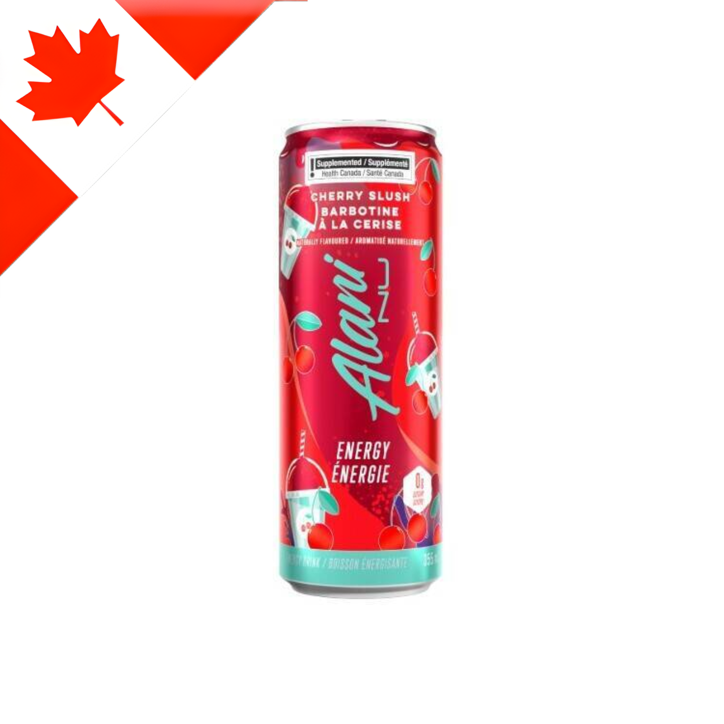[Canada] Alani Nu Cherry Slush Can 355 Ml x 12 Pack