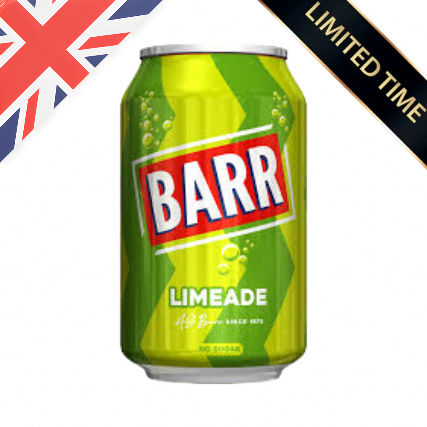 [UK] Barr Limeade Soda Can 330 Ml x 24 Pack