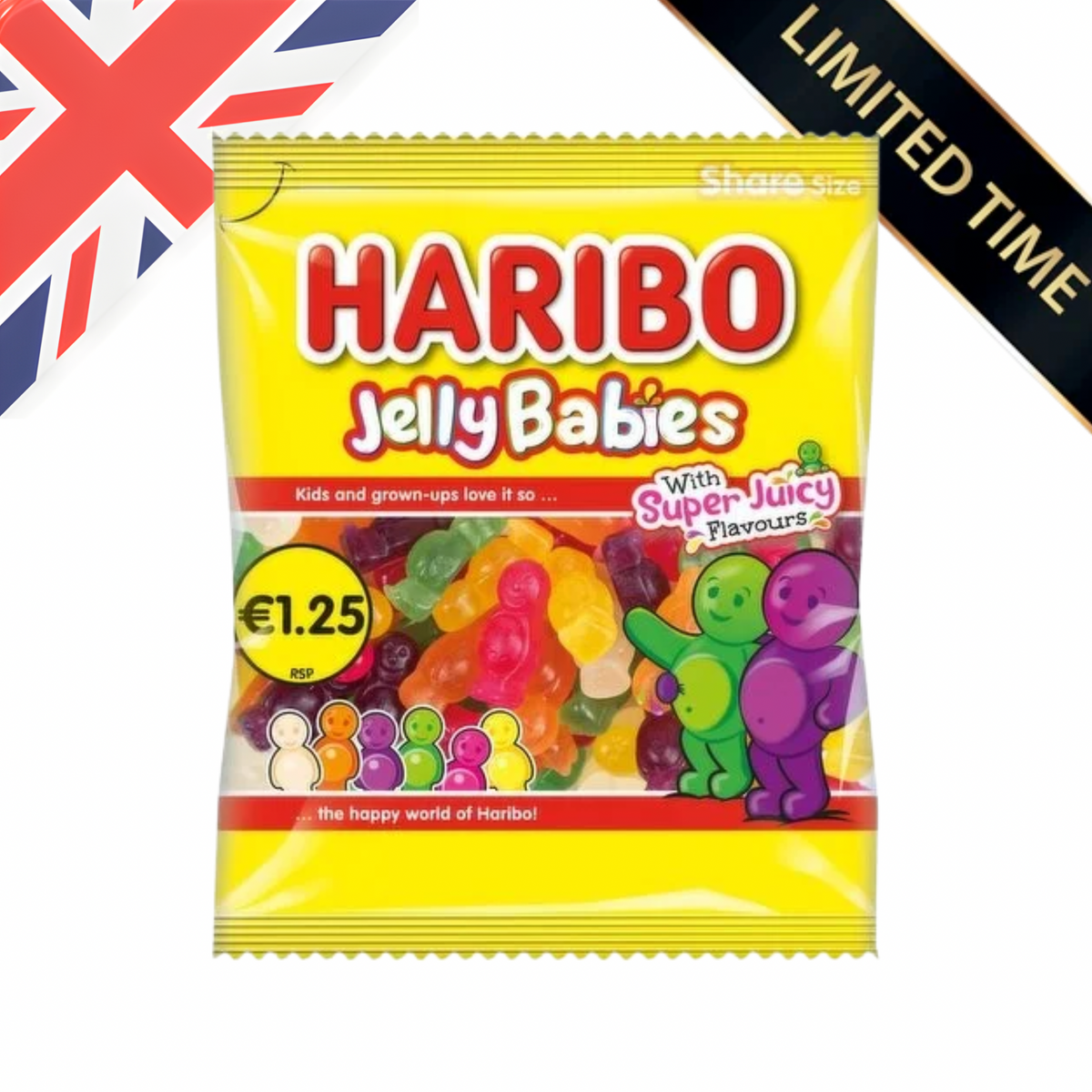 [UK] Haribo Jelly Babies HB 140 Gms x 12 Pack