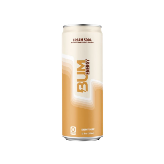 Bum Energy Cream Soda Can 12 Oz - 12 Pack