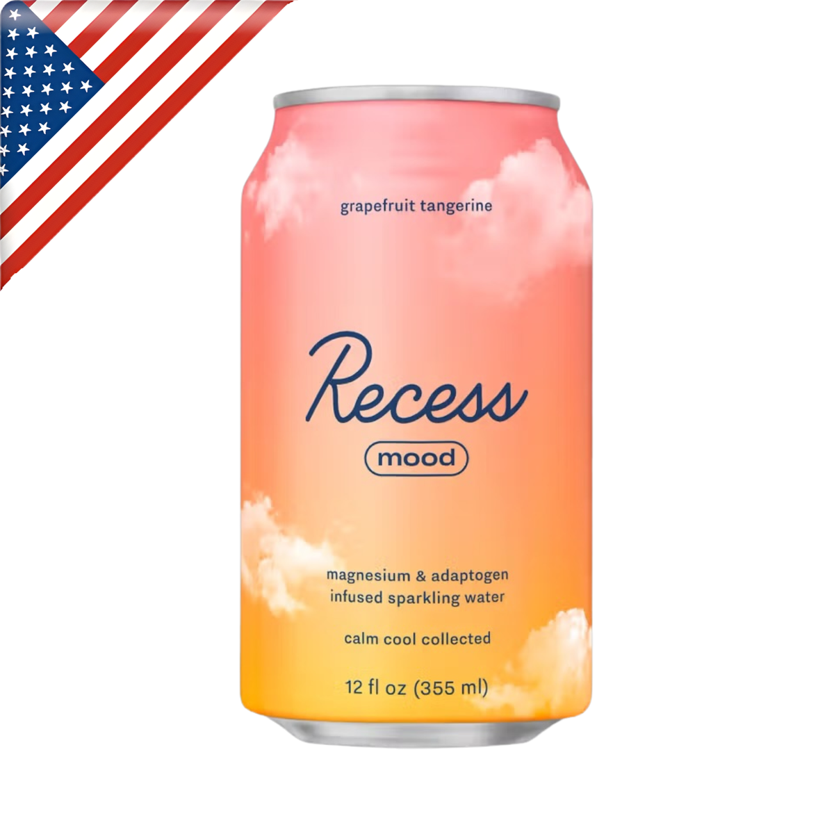 Recess Mood Grapefruit Tangerine Can 12 Oz x 12 Pack