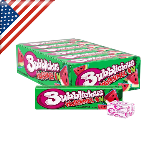 Bubblicious Watermelon Gum 5's x 18 Pack