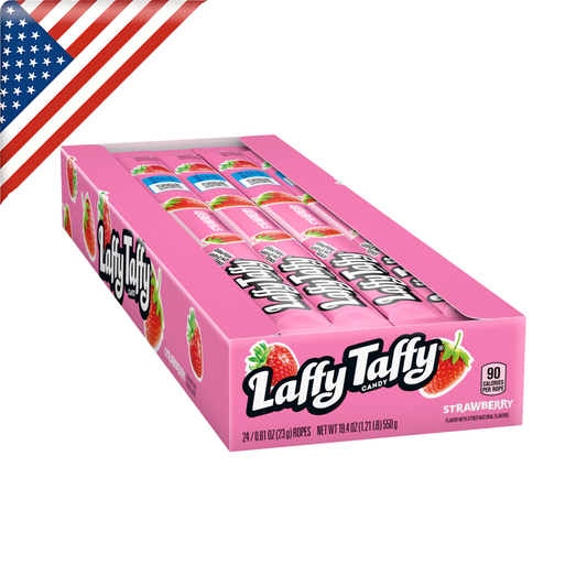 Laffy Taffy Rope Strawberry Stnd 0.81 Oz x 24