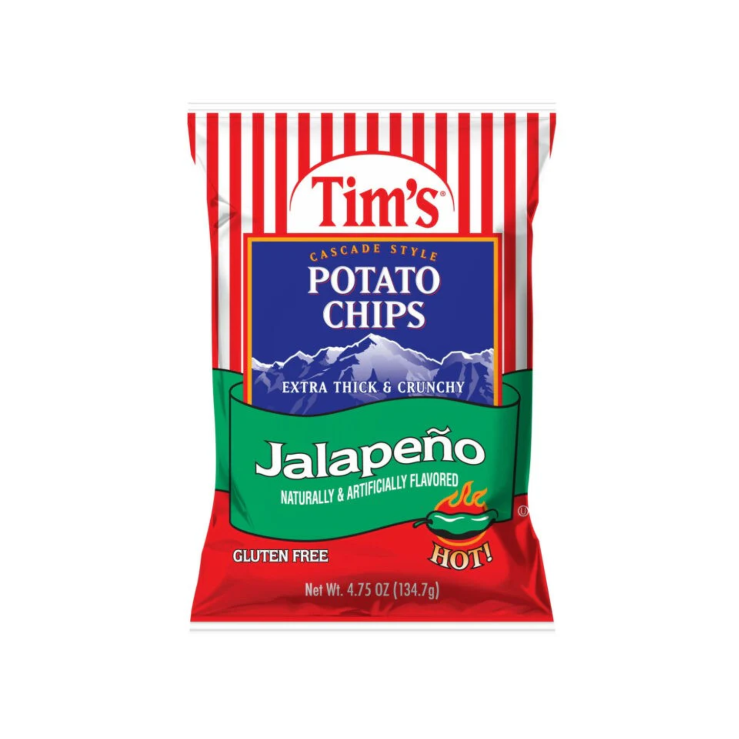 Tims Jalapeno Chips 4.75 Oz - Single Pack